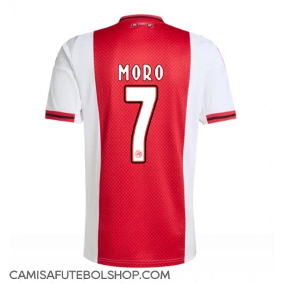 Camisa de time de futebol Ajax Raul Moro #7 Replicas 1º Equipamento 2025-26 Manga Curta Camisa de time de futebol Ajax Raul Moro #7 Replicas 1º Equipamento 2025-26 Manga Curta